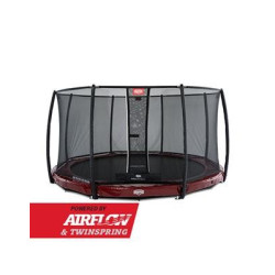 Trampolína BERG InGround Elite Red 380 + ochranná síť Deluxe