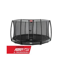 Trampolína BERG InGround Elite Grey 380 + ochranná síť Deluxe