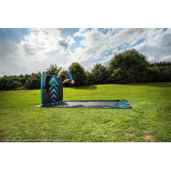 Trampolína BERG Ultim Elite FlatGround 500 Grey + AeroWall 2x2 Black
