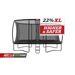 Trampolína BERG Ultim Champion Regular 410 Grey + ochranná síť DLX XL
