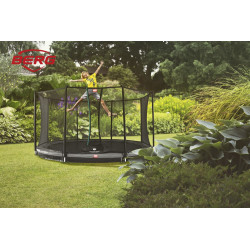 Trampolína BERG InGround Favorit Grey 380 + ochranná síť Comfort