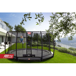 Trampoline BERG Champion InGround 430 Grey + Safety DLX XL