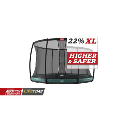 Trampolína BERG Elite InGround 430 Green + ochranná síť DLX XL