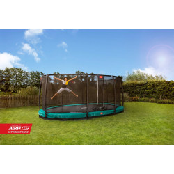 Trampolína BERG Grand Champion InGround 470 Grey + ochranná síť Deluxe