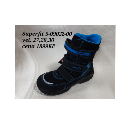 Superfit Chlapecká vysoká polokozačka na suchý zip